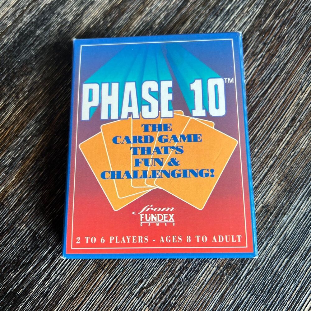 Phase 10 Card Game Fundex Vintage 1992 Cards Complete w/ Instructions